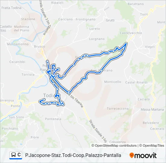 C Bus Line Map
