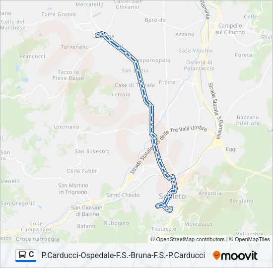 C Bus Line Map