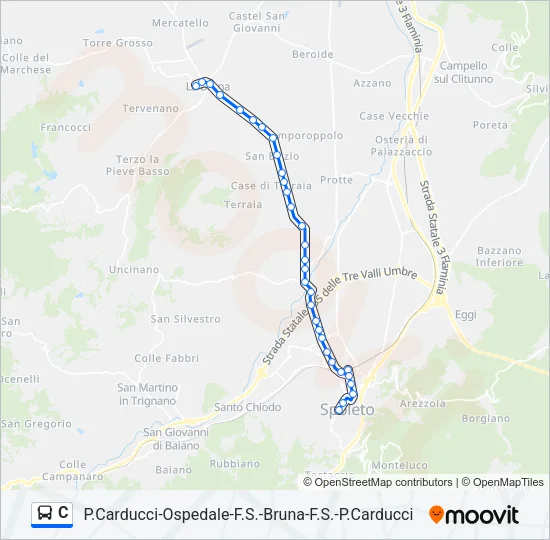 C Bus Line Map