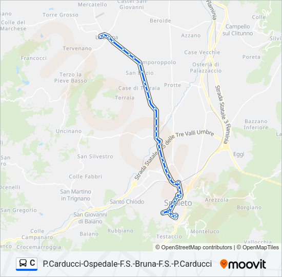 C Bus Line Map