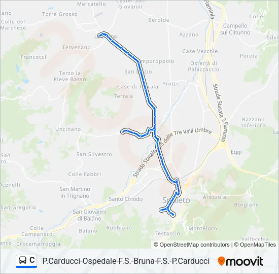 C Bus Line Map