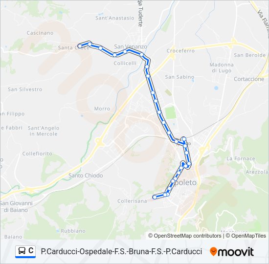 C Bus Line Map