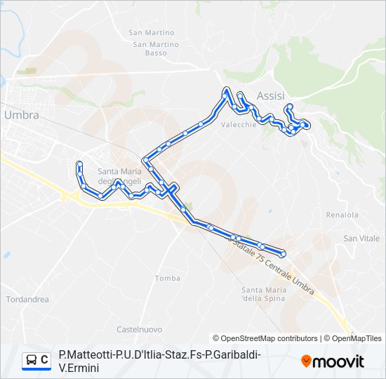 C Bus Line Map