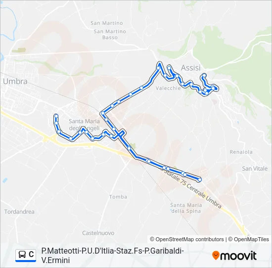 C Bus Line Map