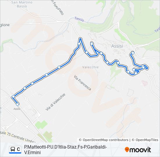 C bus Line Map