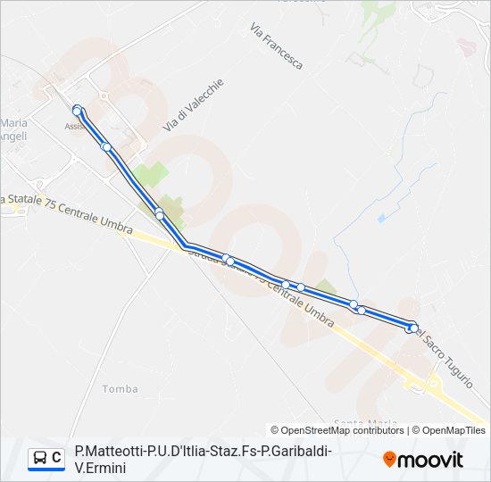 C Bus Line Map