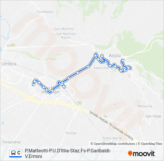 C Bus Line Map