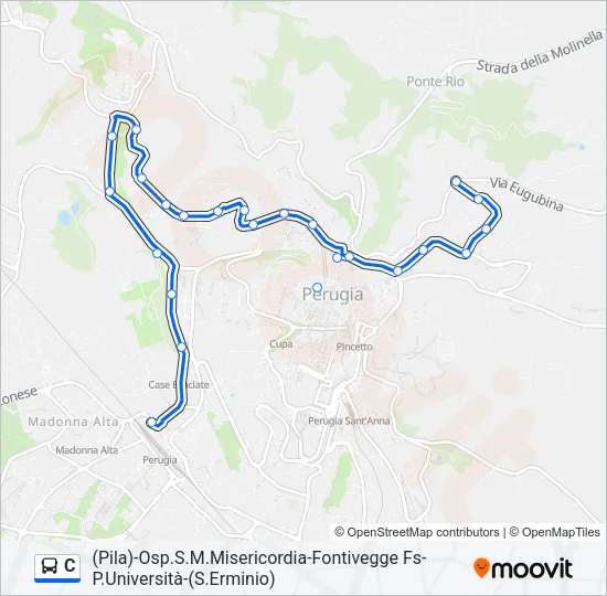 C Bus Line Map