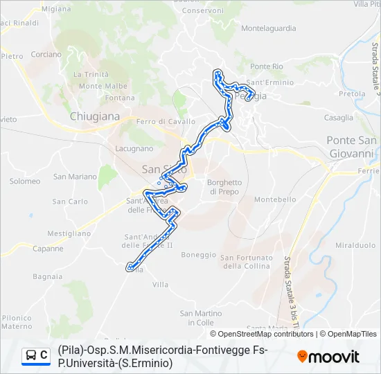 C Bus Line Map