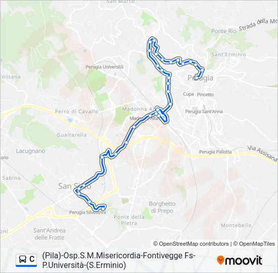 C Bus Line Map