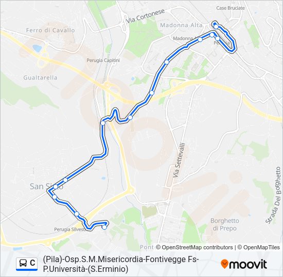 C Bus Line Map