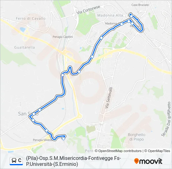 C Bus Line Map