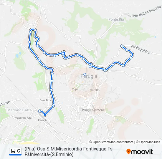 C Bus Line Map