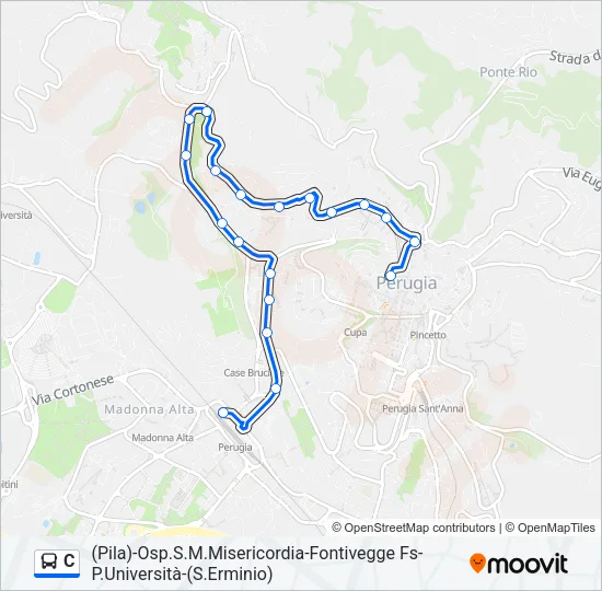 C Bus Line Map
