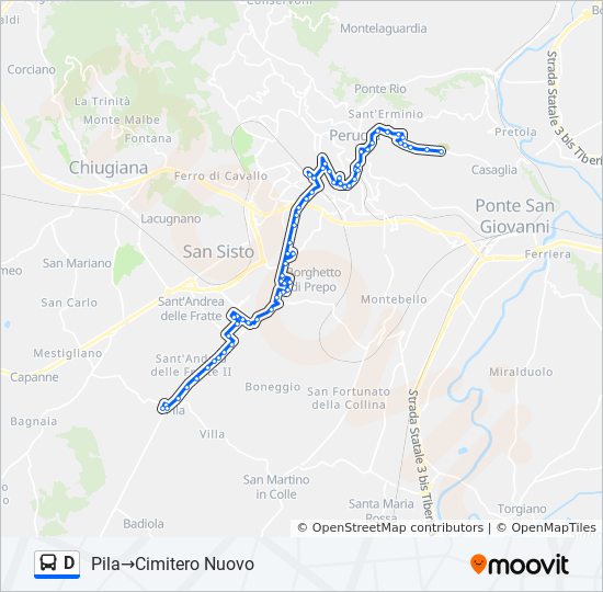 D bus Line Map