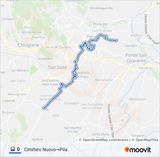 D bus Line Map