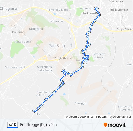 D bus Line Map