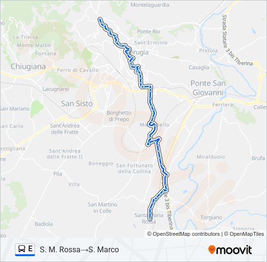 E bus Line Map