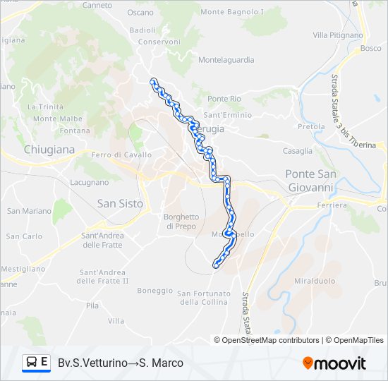 E bus Line Map