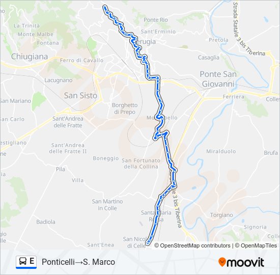 E bus Line Map