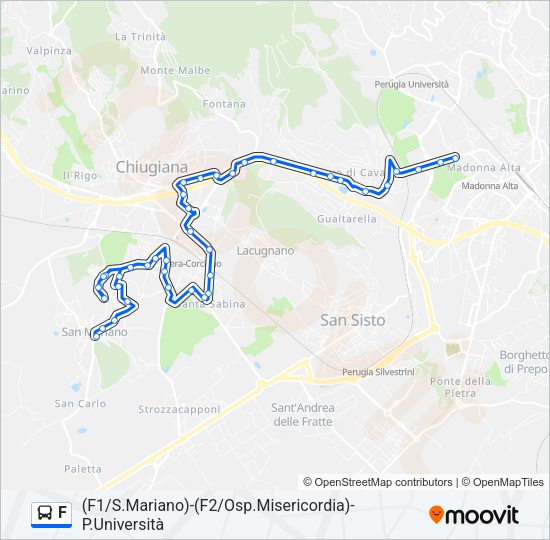 F Bus Line Map