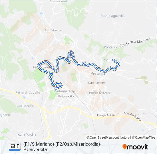 F Bus Line Map