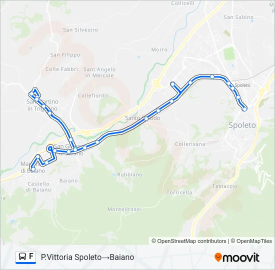 F Bus Line Map