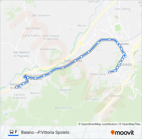 F Bus Line Map