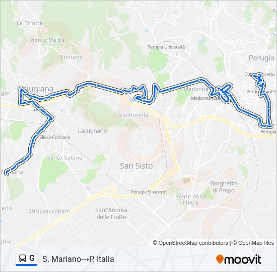 G bus Line Map