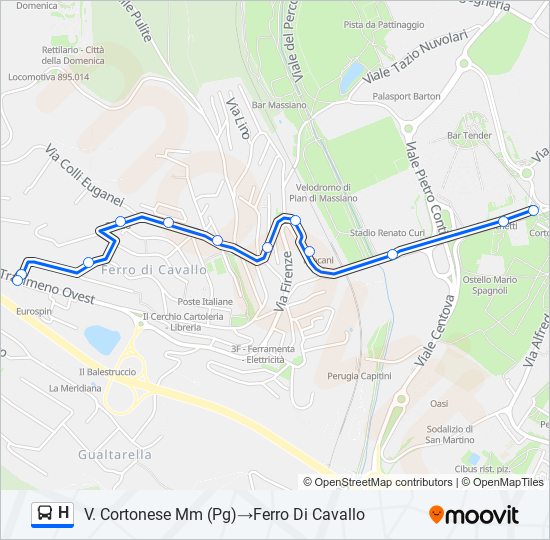 H bus Line Map