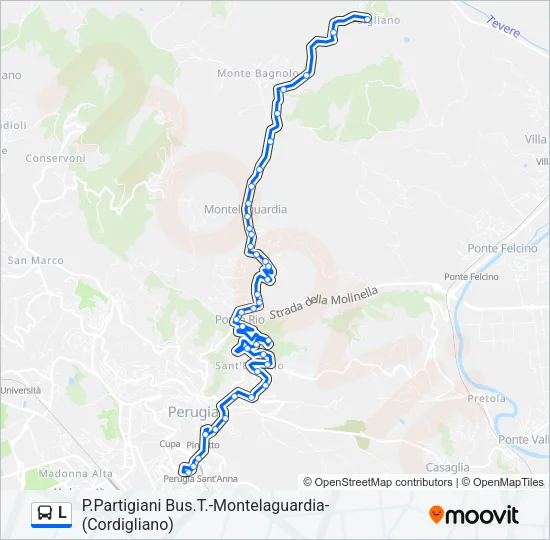 L Bus Line Map