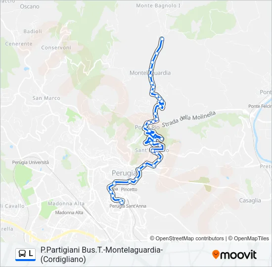 L Bus Line Map