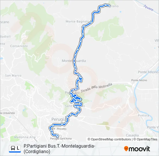 L Bus Line Map