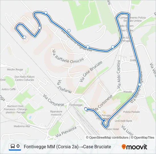 O Bus Line Map