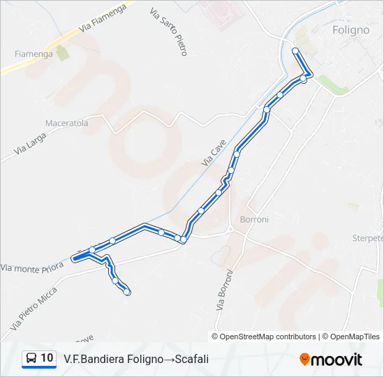 10 Bus Line Map