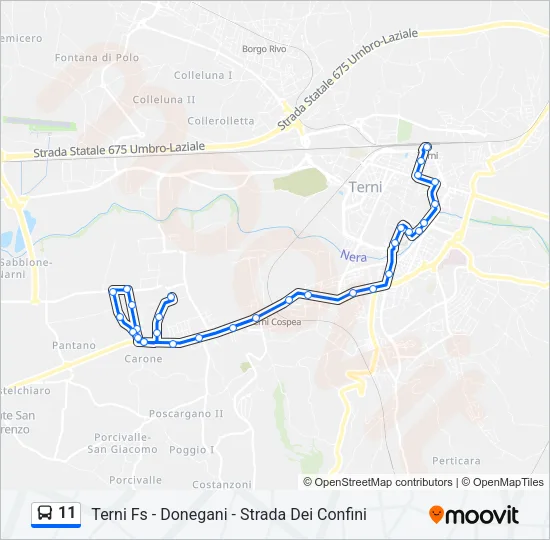 11 Bus Line Map