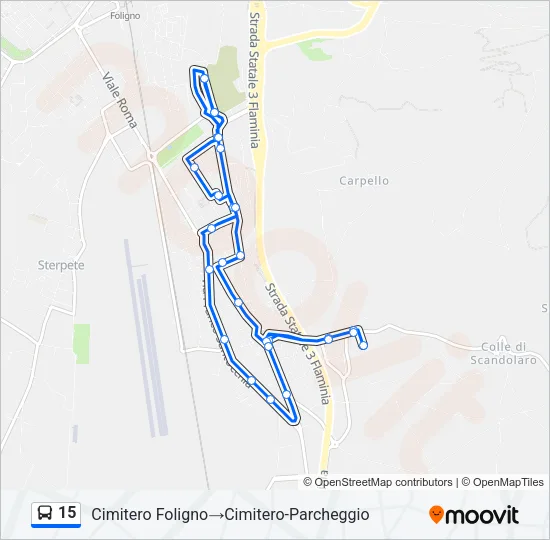 15 Bus Line Map