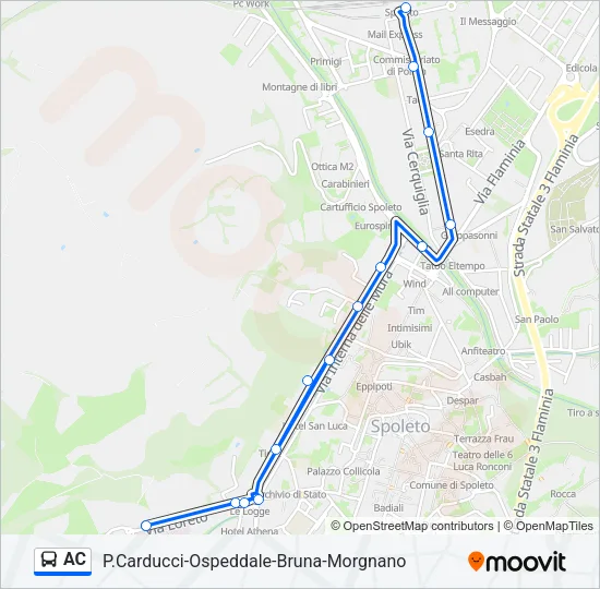 AC Bus Line Map