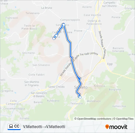 CC Bus Line Map