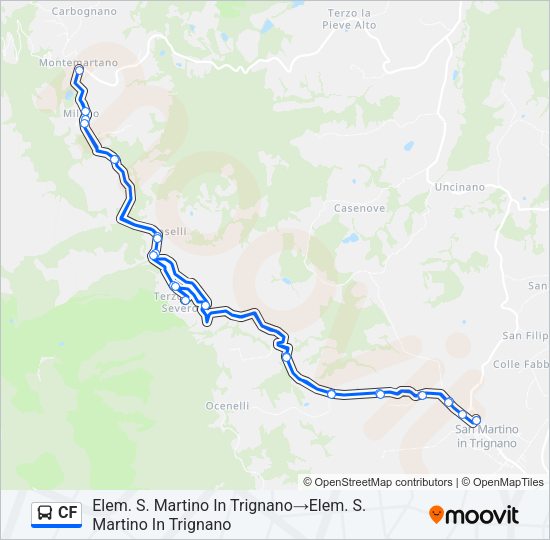 CF Bus Line Map