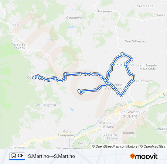 CF Bus Line Map