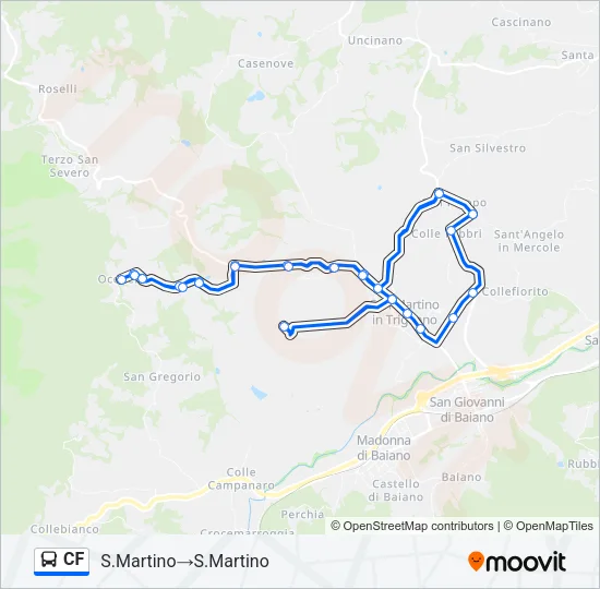 CF Bus Line Map