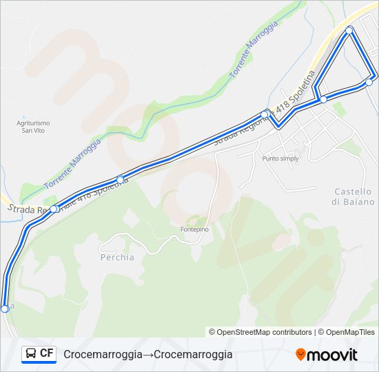 CF Bus Line Map