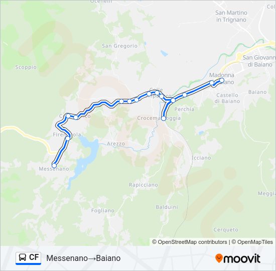 CF Bus Line Map