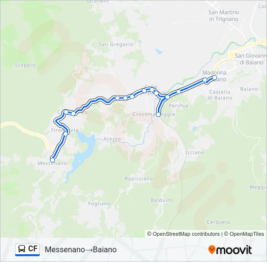 CF Bus Line Map