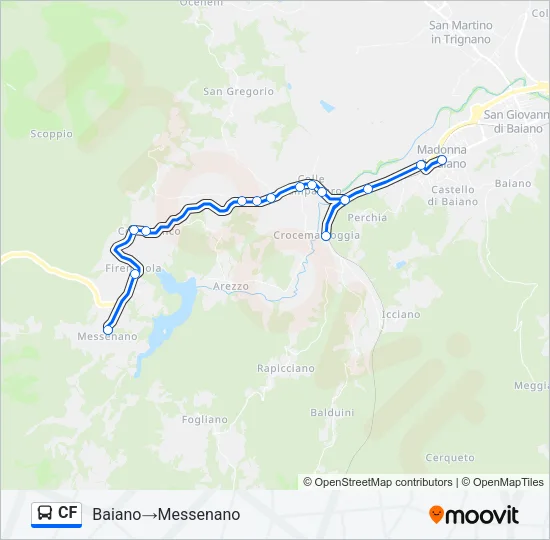 CF Bus Line Map