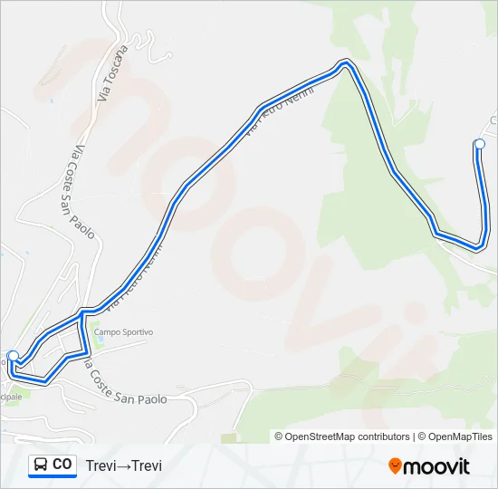 CO Bus Line Map