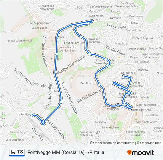 TS Bus Line Map