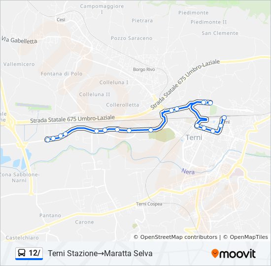 12/ bus Line Map