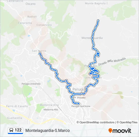 122 Bus Line Map